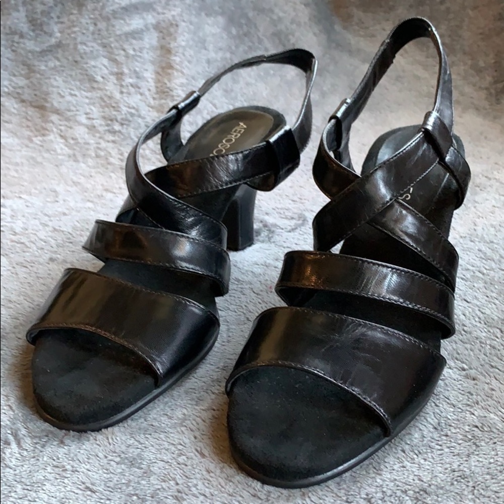 Aerosoles black sandals size 8.5